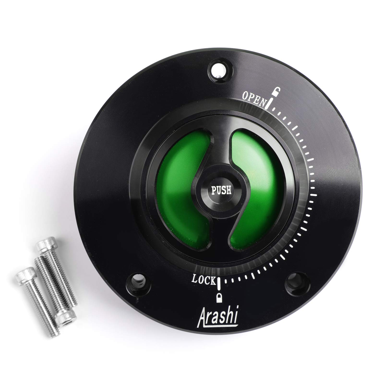 Areyourshop For GSF 650/1200S/1250 BANDIT 2005-2018 Green KEYLESS Fuel Gas Tank Cap