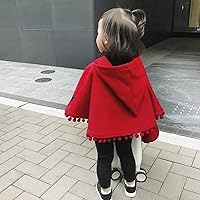 Vista 6 de Capa con capucha para bebé, Halloween, Navidad, capa de Caperucita Roja, Capa de invierno con capucha, Capas Poncho 1-4T