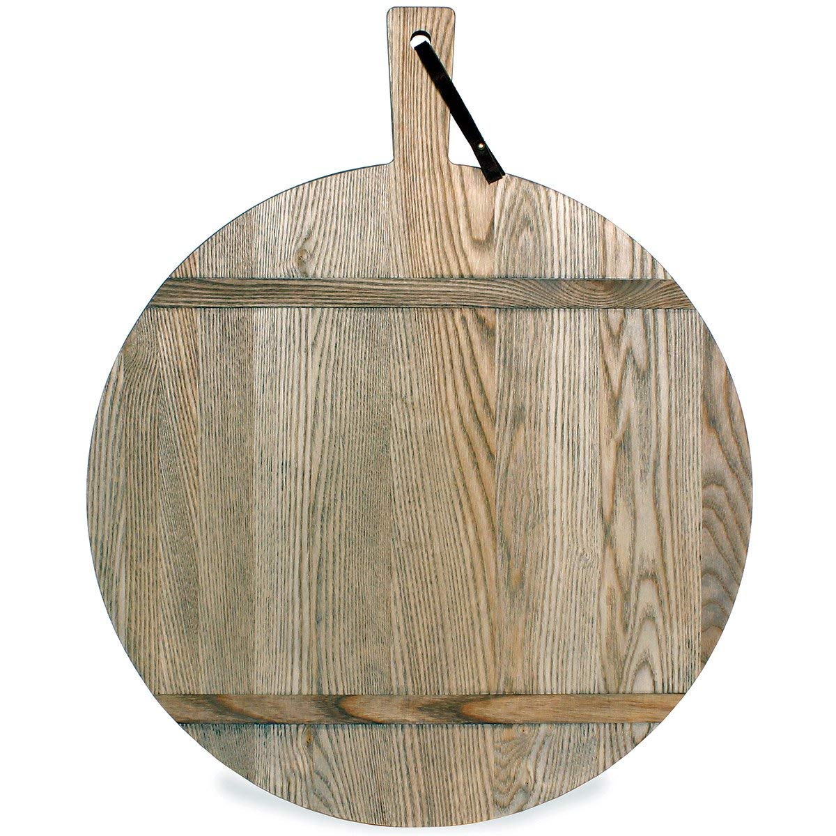 J.K. AdamsJK 1761 Large Round Wood Dessert, Pastry, and Appetizer Serving Board, Ash, 15" x 11", Driftwood (1761-EIGHT)