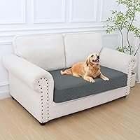 Vista 8 de hyha Manta impermeable para perro, manta suave para cama de perro, manta para mascotas, funda de sofá impermeable lavable para perros, fundas Gris