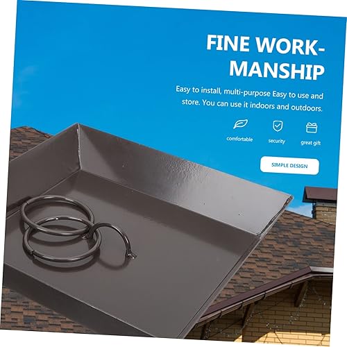 Miniatura 6 de Lluvia cadena receptáculo cuenca pp cuenco decorativo agua lluvia cuenca suministros para el hogar fácil de instalar óxido