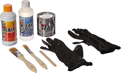 Miniatura 5 de KBS Coatings 50001 Muestreador de sistema negro brillante, KBS Klean (8oz.), Rust Blast (8oz) y Rust Seal (8oz.)