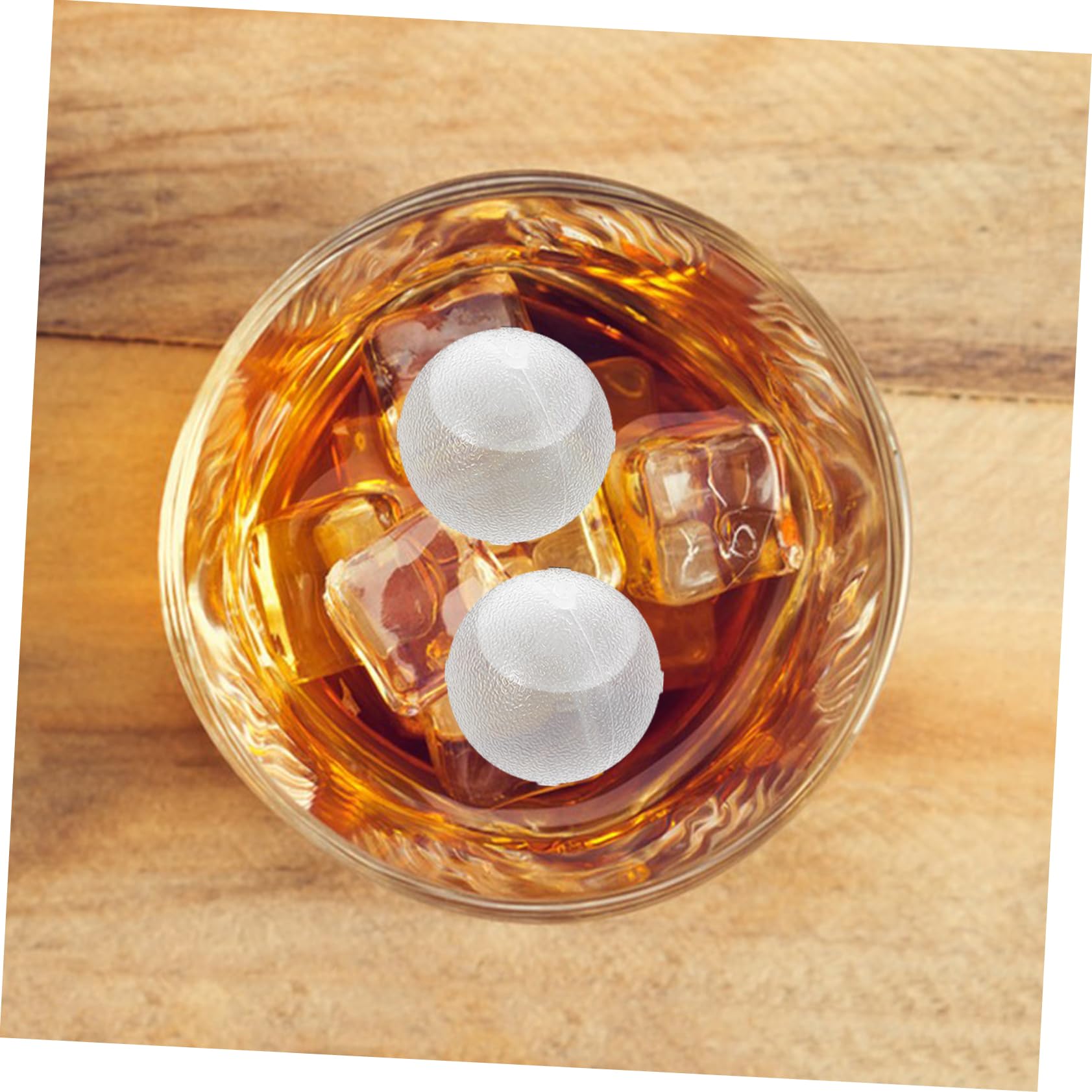 Cubitos y Decorativos de Plástico de Hielo Redondos 24 Reutilizables Fáciles de Almacenar para Whisky y Bebidas para Cenas Íntimas y Barbacoas de Verano