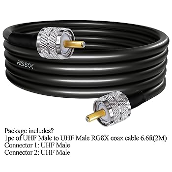 Amazon | MP-MP CB 同軸 ケーブル M型 RG8X TUOLNK UHF PL259