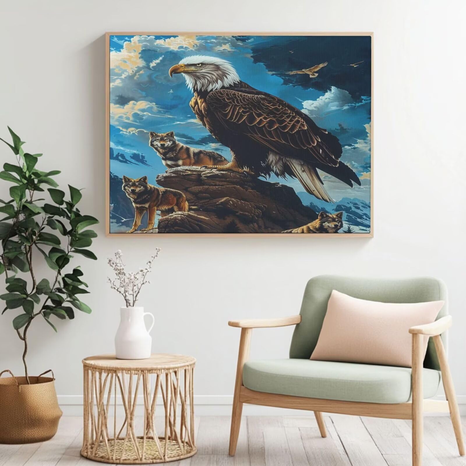 105 x 80 cm, kit per pittura con numeri per adulti e principianti, pittura ad olio per la decorazione della parete della casa