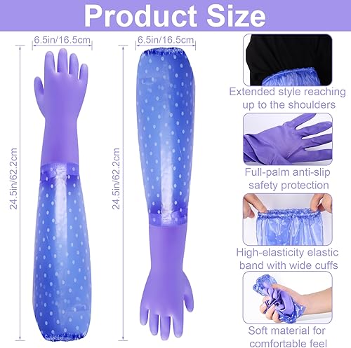 Miniatura 2 de XANGNIER Long Gloves for Cleaning Bathroom