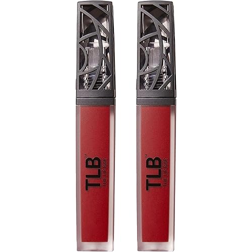 The Lip Bar Vegan Liquid Matte Lipstick, High Pigment Color & Long-Lasting with 8-12 Hours of Wear, Bawse Lady - Blue Red, 2 Pack