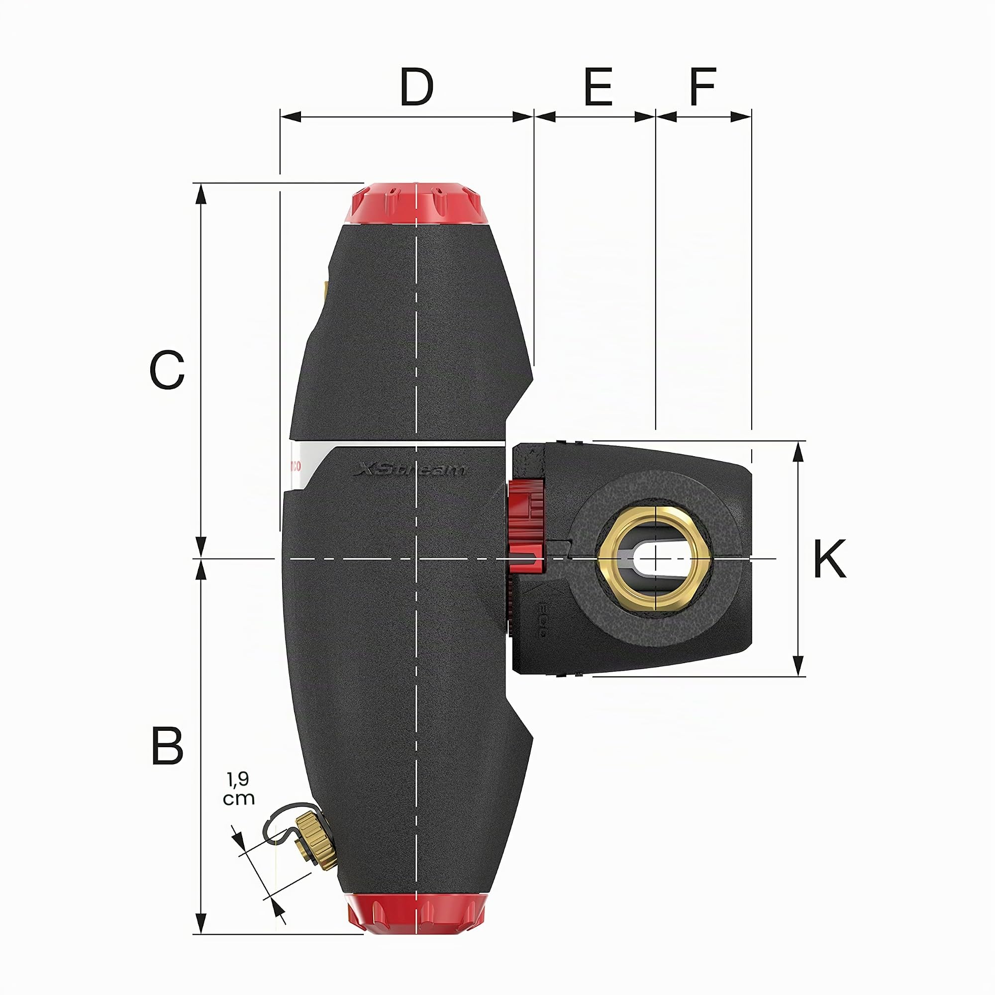 Flamco XStream Vent-Clean G 1 1/4" F Luftabscheider und Schlammabscheider für Heizung-11063