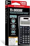 Texas Instruments TI-30X IIS 2-Line Scientific Calculator, Black with Blue Accents