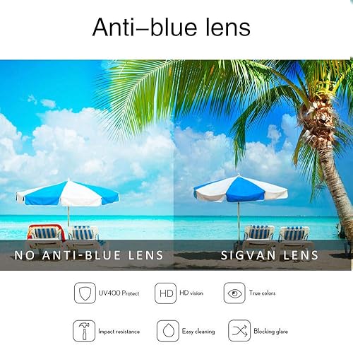 Miniatura 5 de SIGVAN Progressive Multifocal Computer Glasses Women Men Blue Light Blocking Reading Glasses Spring Hinge Readers