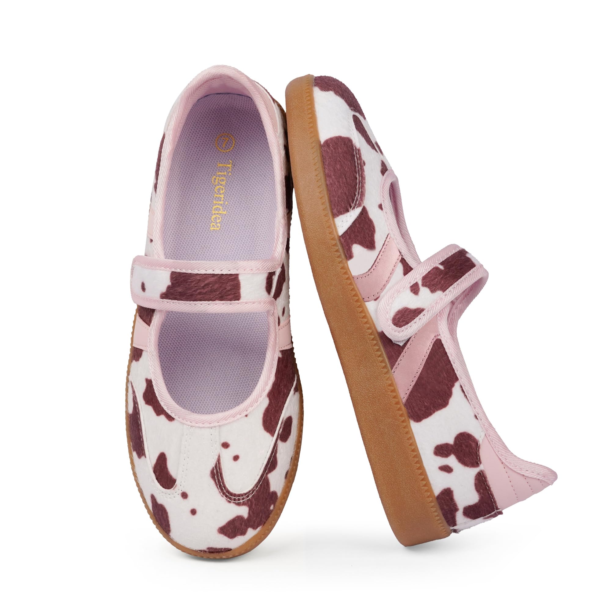 Sneakers for Women Comfortable Business Casual Tennis Shoes Lightweight Slip on Footwear Women's Fashion Retro Sneakers 6.5 Brown Cow Print