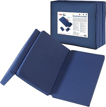 Roba - 0269 Matelas de Lit Voyage Bleu Fonce 120 x 60 cm
