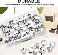 Vista 3 de 20 pines de bloqueo, pasador de bloqueo trasero, cierre de guardián, abrazadera de cabeza plana, cerradura trasera de aguja, adecuado para broches