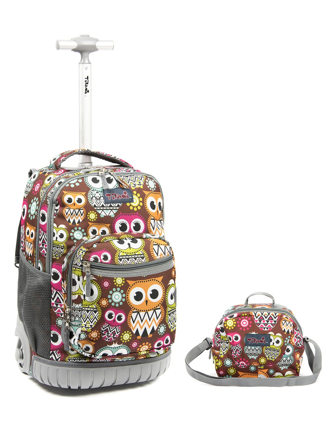 TilamiRolling Backpack Laptop 18 inch with Lunch Bag