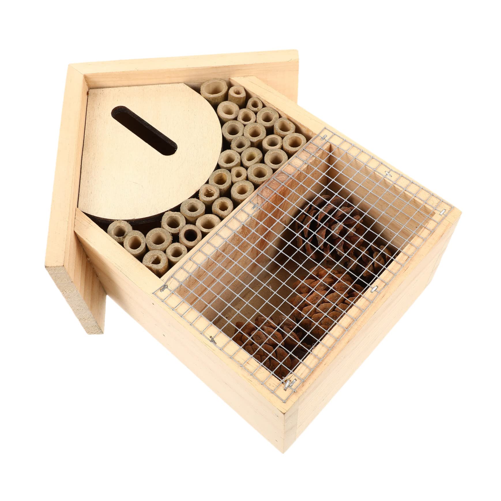 Casa per Api Sospesa in per Api Solitarie e Habitat per Giardino e Balcone Accessorio Decorativo per Aumentare Limpollinazione
