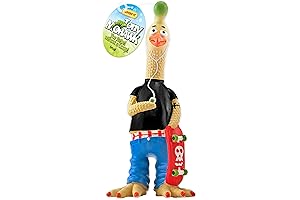 Tony Mohawk Durable Latex Chicken Dog Toy: Playtime Perfection for Your Furry Friend
