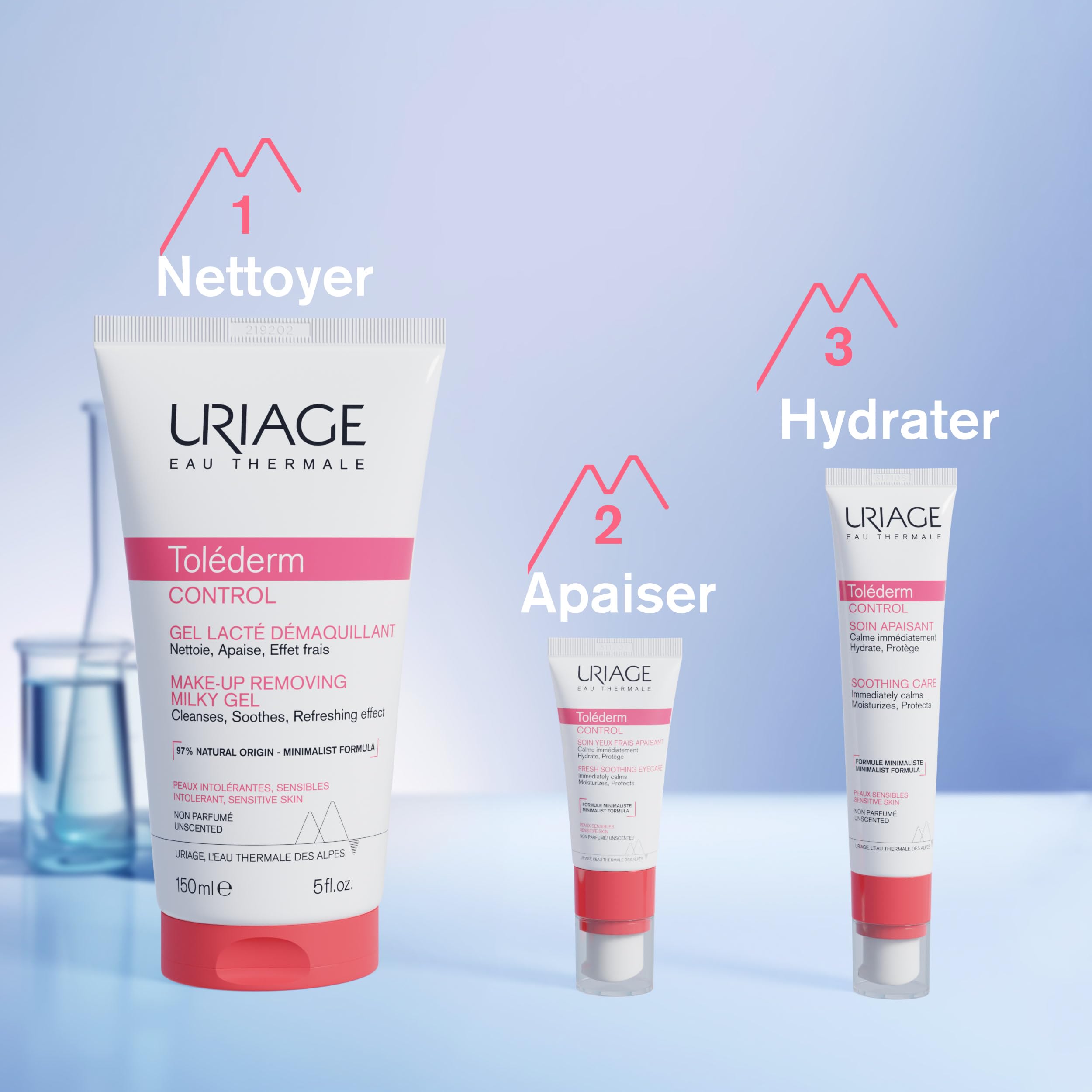 Uriage Tolederm Gel Lacté Démaquillant 150ml - Peaux Intolérantes et Sensibles