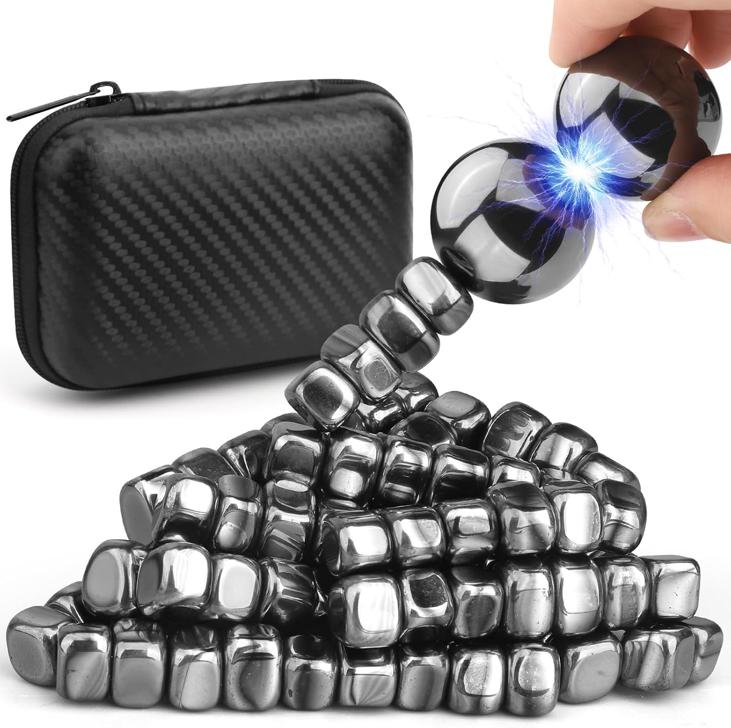 Rainbow Magnet Stones + Black Magnet Rocks