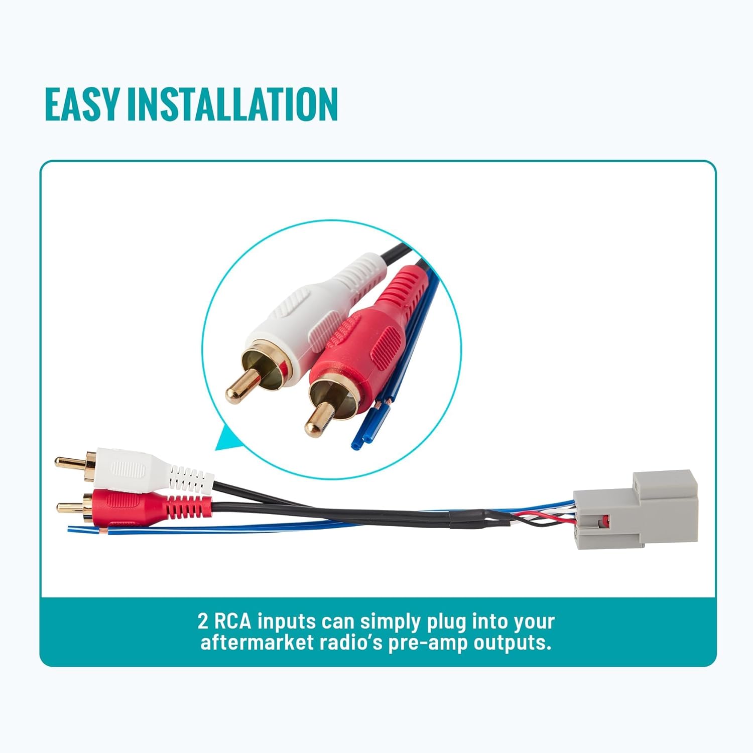 RCA inputs for aftermarket radio