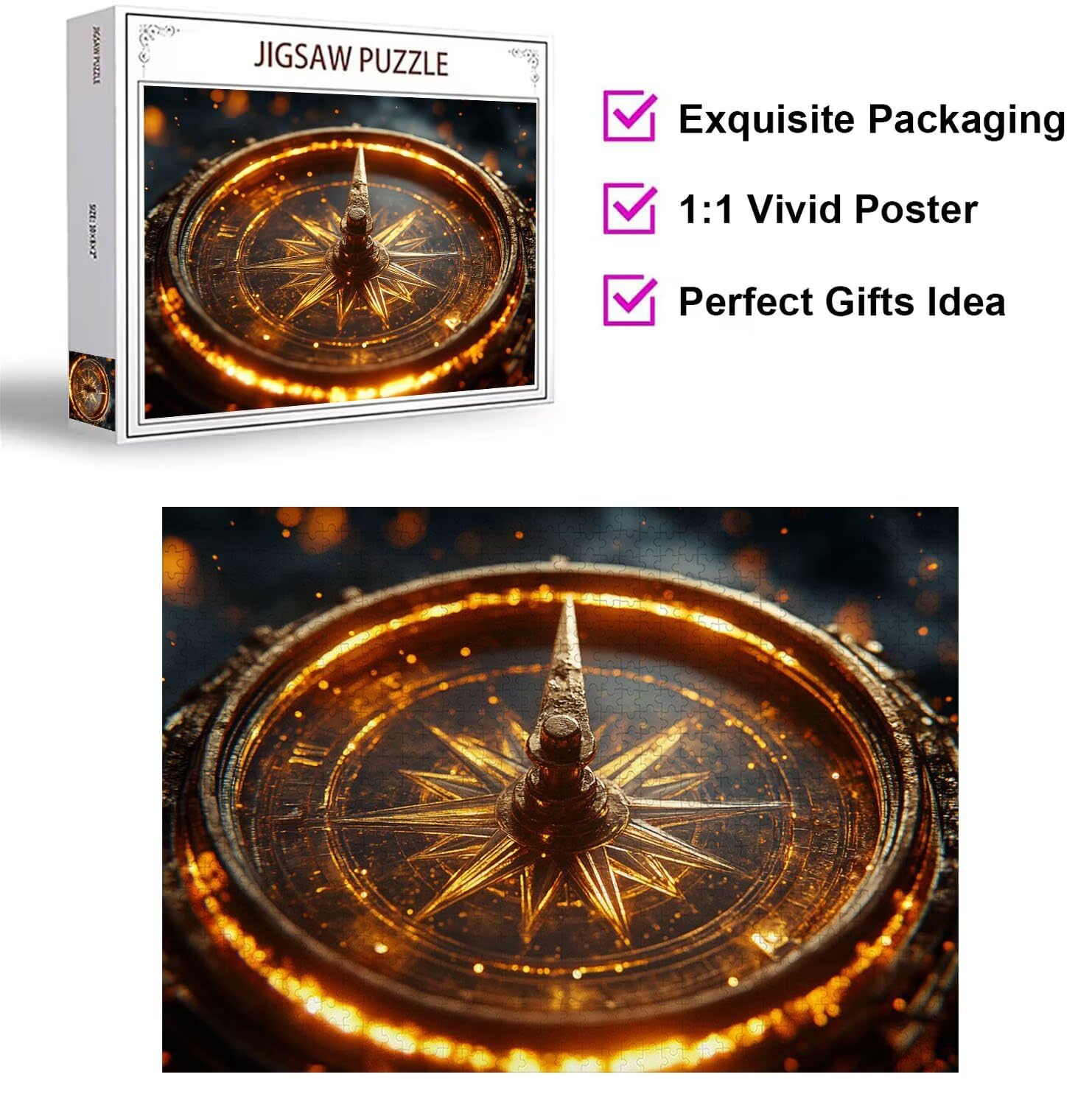 Puzzle 4000 Pezzi bussola Puzzle Classici per Gioco Familiare, n-442