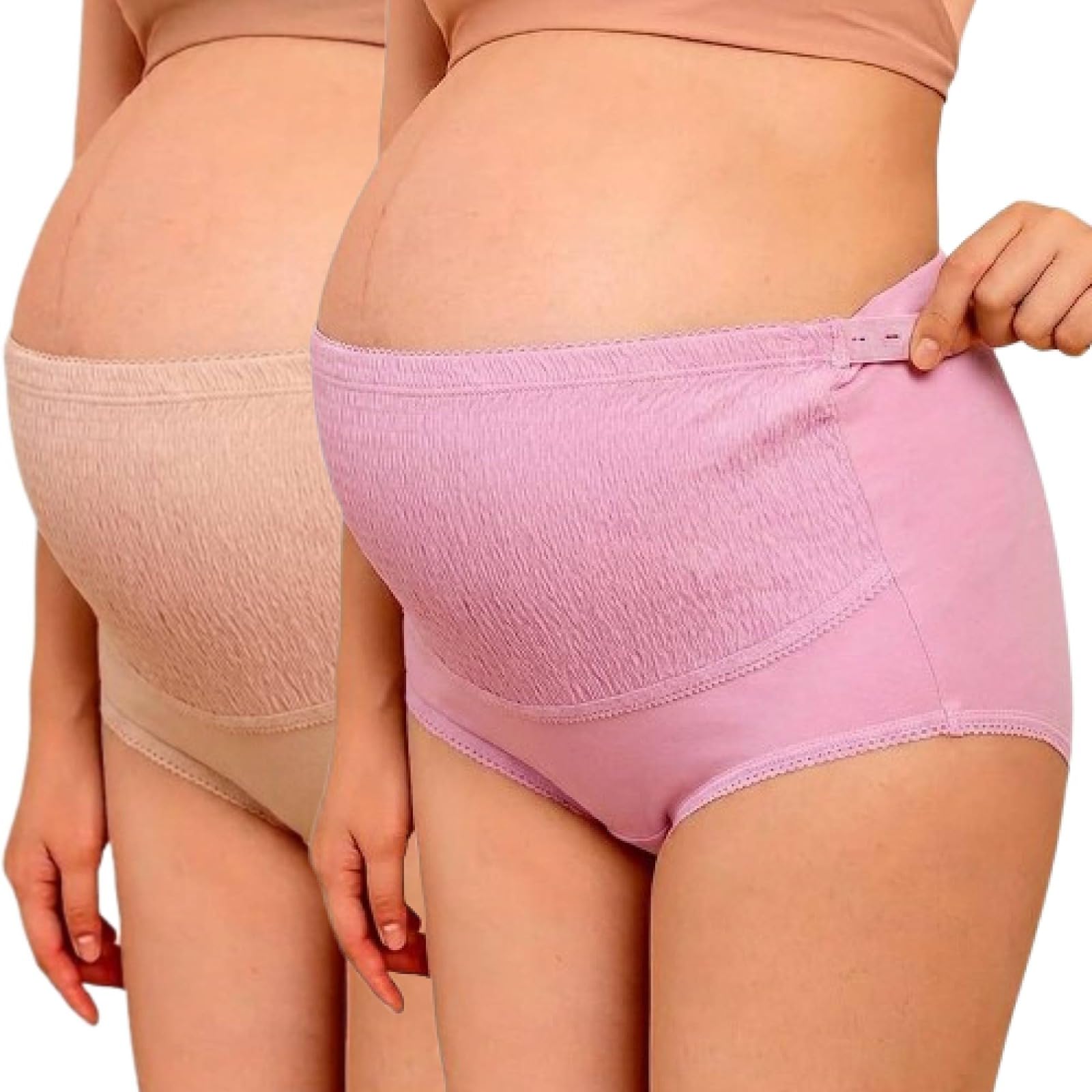 Cotton Maternity Underwear High Waist Pregnancy Panties for Women Over Bump100% Stretchable Cotton Briefs Hipster Style Full Coverage & Post-Delivery Hygiene 3 to 10 Month-image-13
