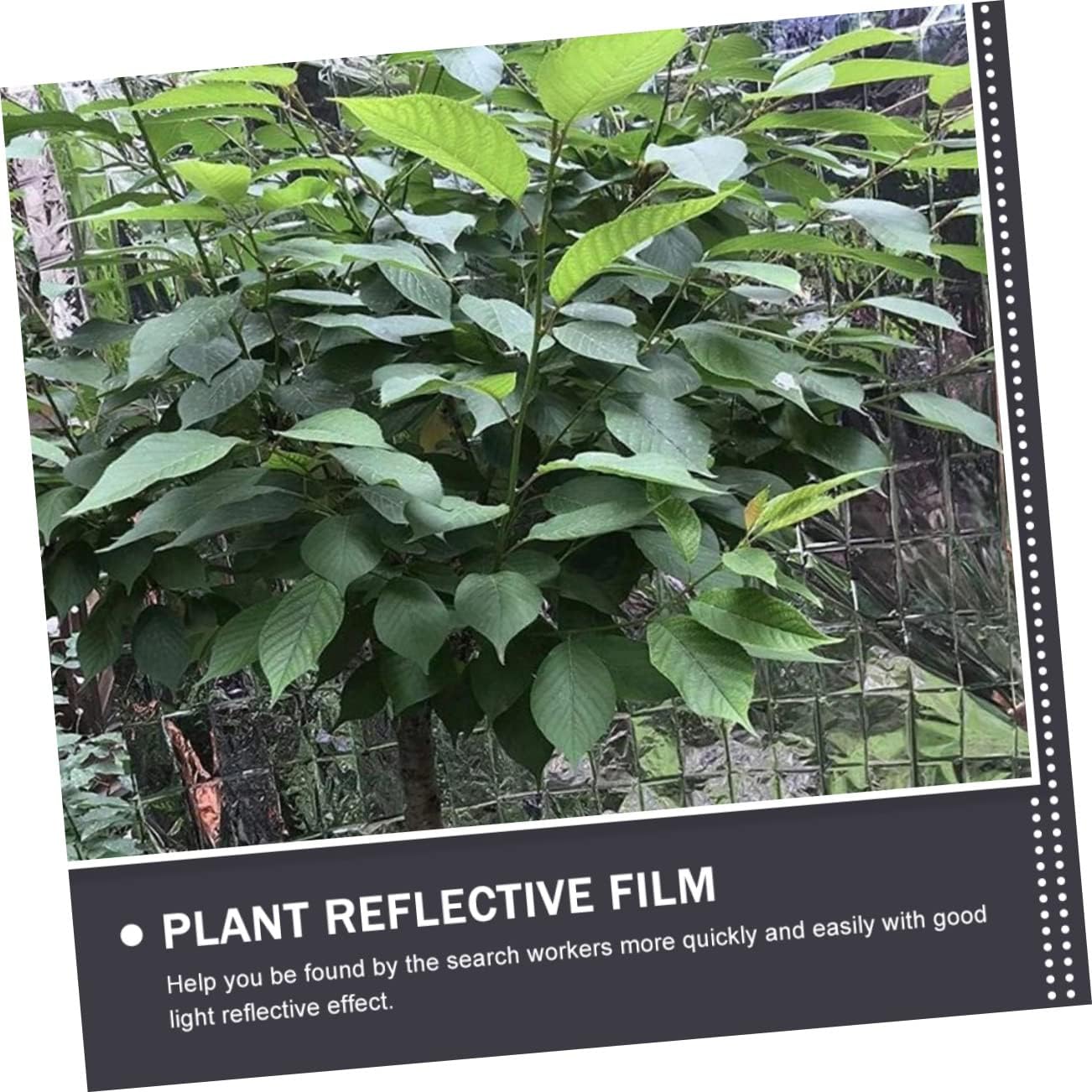 Mikikit 5pcs Sturdy Reflective Film for Gardening Reusable Greenhouse Covering for Outdoor Emergency Plant Enhancement