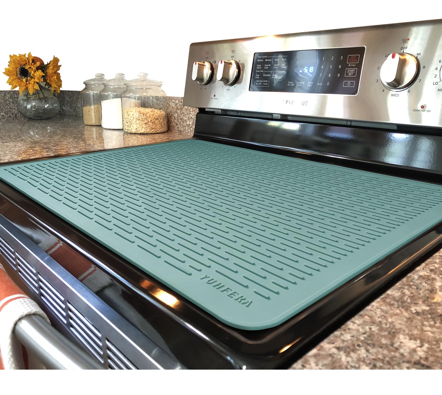 Amazon.com: YUHFERA Stove Top Cover for Electric Stove - Silicone