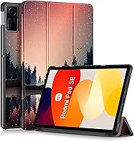 Vista 10 de Funda para Xiaomi Redmi Pad SE de 11 pulgadas, ligera funda inteligente con soporte triple y encendido automático para Xiaomi Redmi Pad SE 2023
