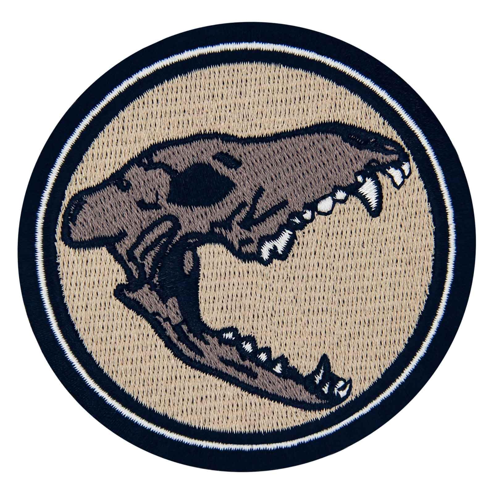 Zegin Primordial Memories Dinosaur Skull Patch Embroidered Applique Badge Iron On Sew On Emblem