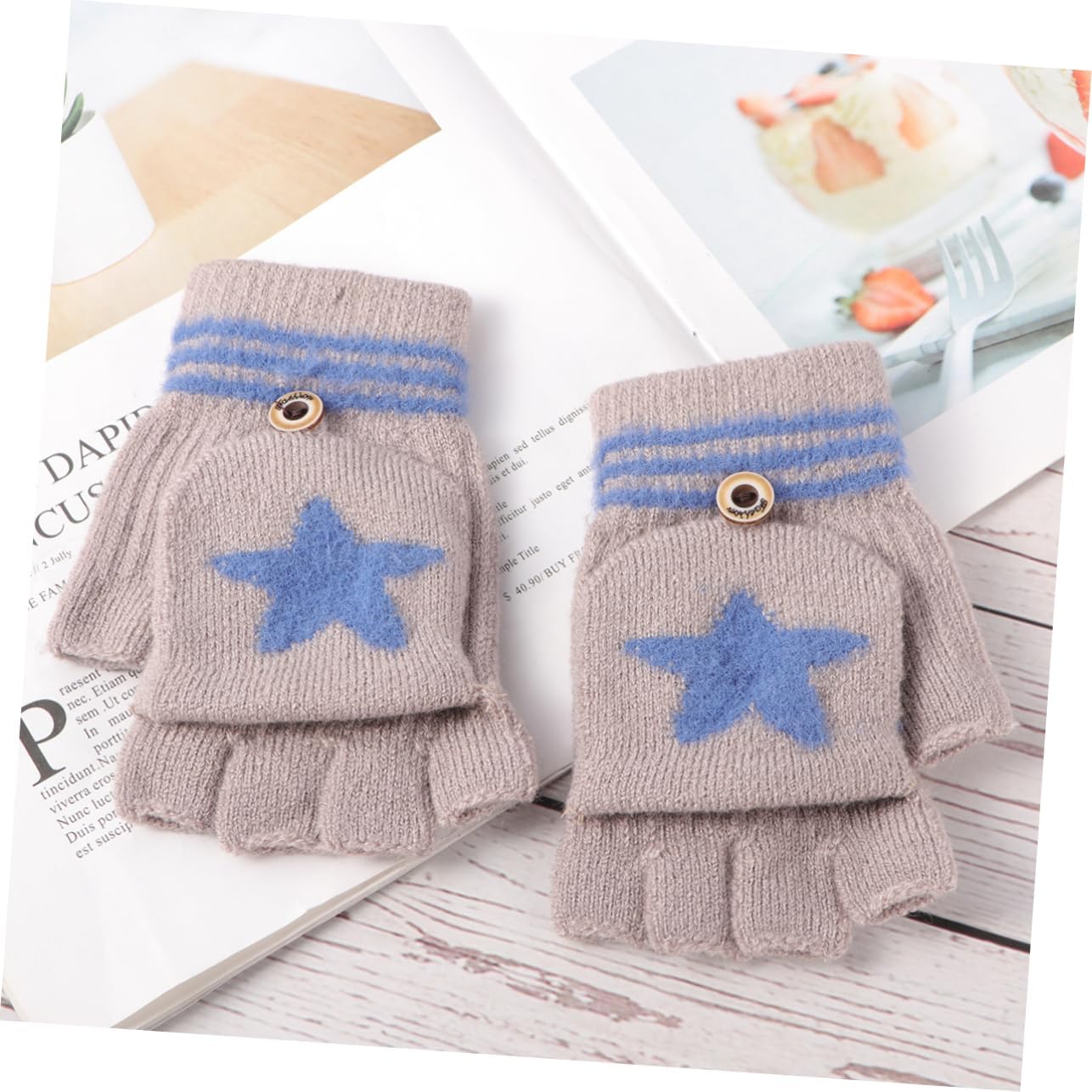 LIFKOME 1 Pair Gloves Kids Mittens Cold Protection Mitten Child Winter