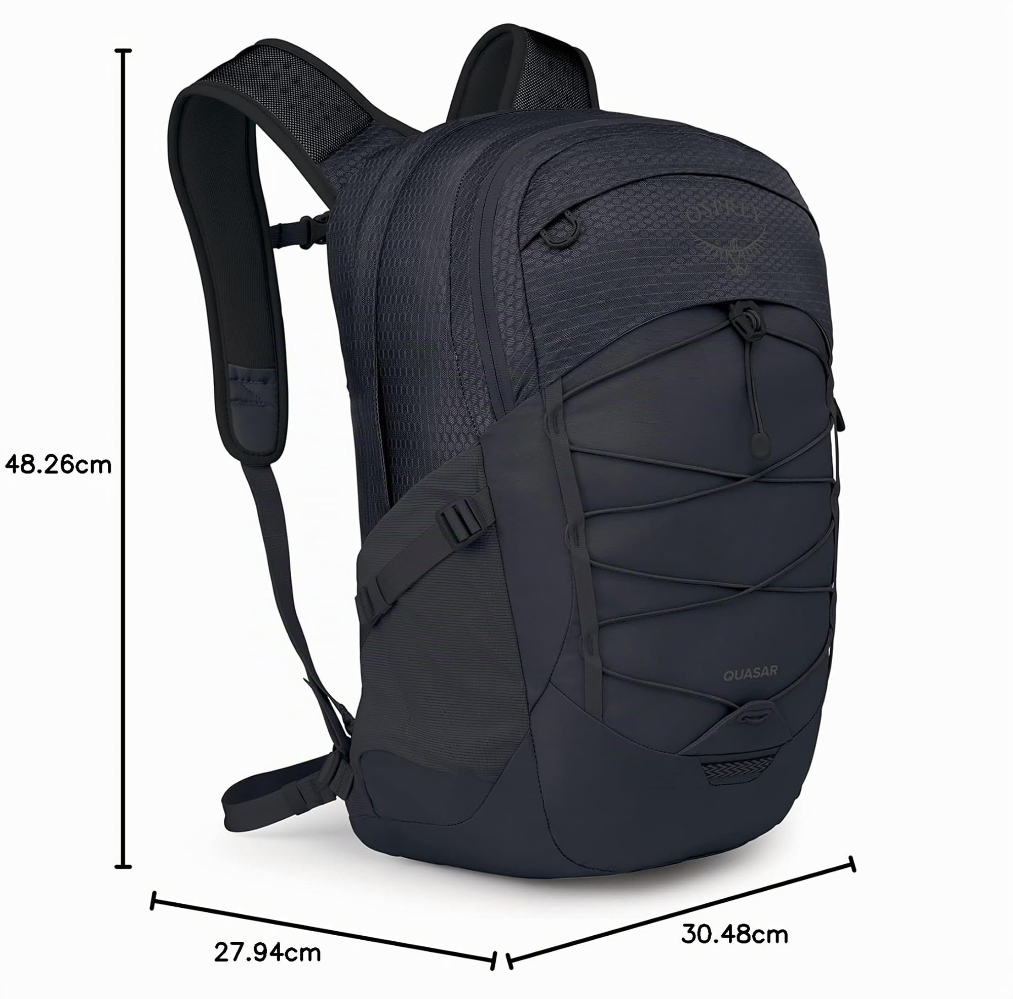 Osprey Quasar Unisex Zaino, 26L, Black, O/S