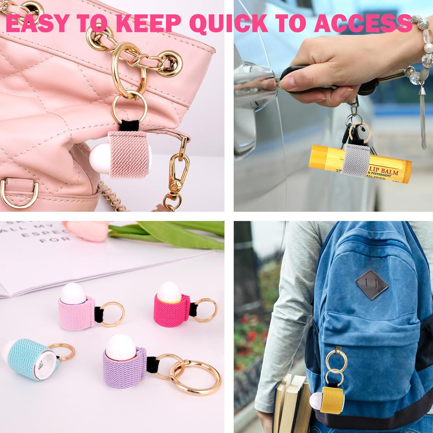 Lip balm Holder Keychain Bulk Lip Gloss Holder Key chain Lipstick Holder Mini Lip Balm Holder - Image 6