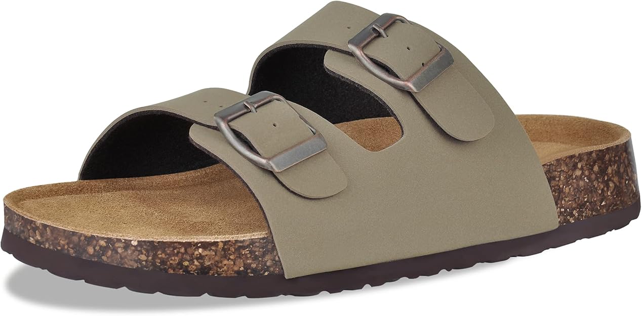 Amazon.com | MIXIN Women's Sandals Adjustable EVA Sole Flat Sandals Comfortable Double Buckle 