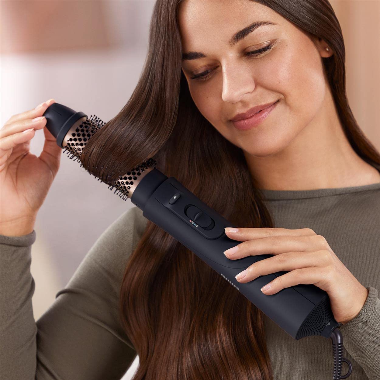 Philips AirStyler Serie 5000 – Haarstyler mit 5 Styling-Aufsätzen (Modell BHA530/00)