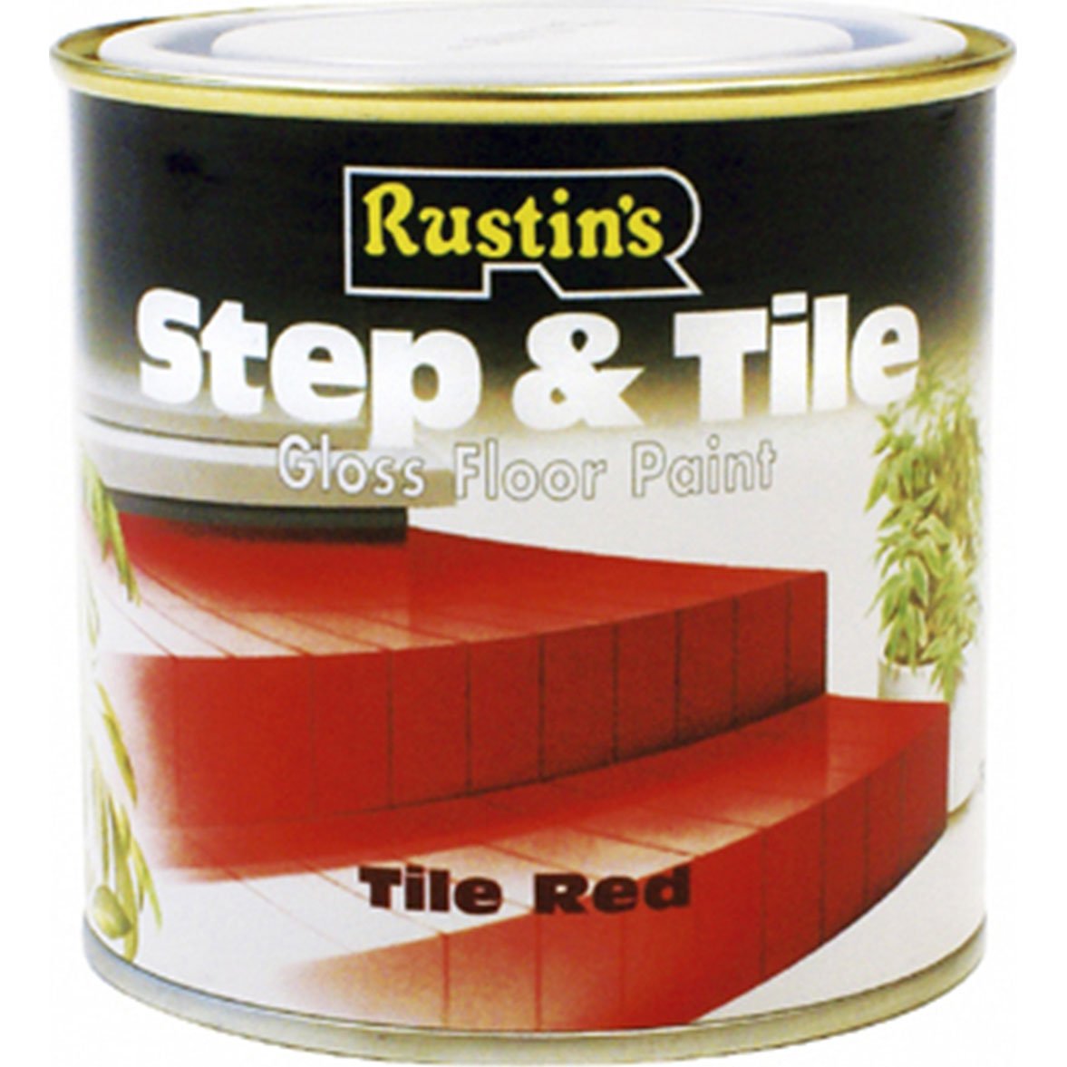 Rustins Step & Tile Paint Gloss Red 250 ml RUSSTP250