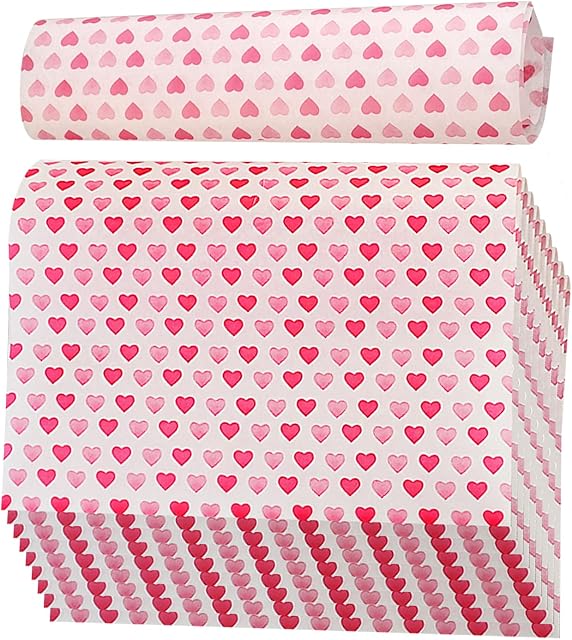 QincLing 50 PCS wax paper, food wrapping paper sandwich paper cake wrappers food grade wrap paper sheets greaseproof paper baking wrapping paper food wrapping liners tissue For Food gifts