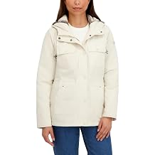 HFX Womens Lightweight Jacket Water-resistant Windbreaker Commuter Coat, Fleece Lining, Adjustable Waist