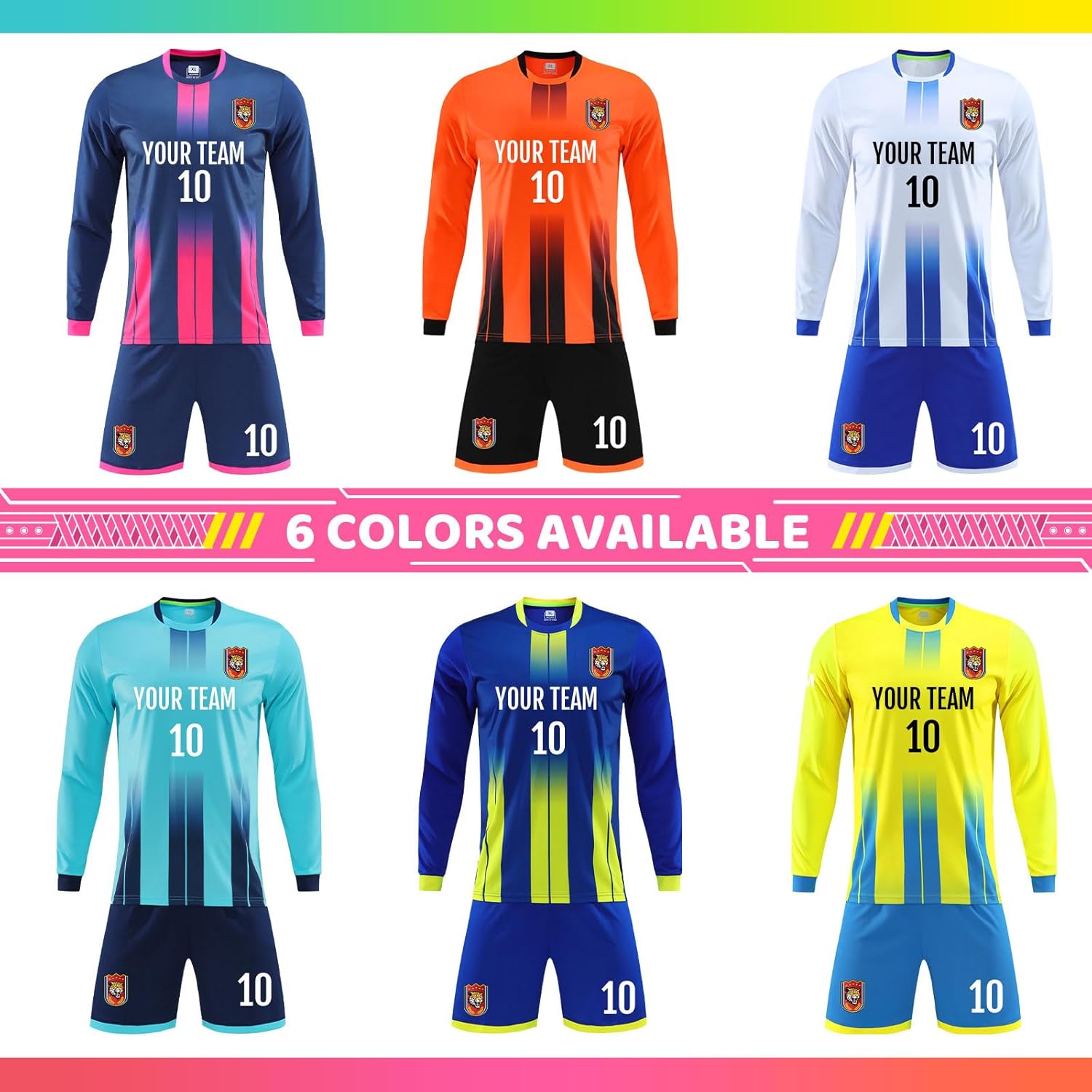 ORYG Kids Soccer Jerseys Custom Soccer Team Training Uniforms Personalized Name Number Logo for Boys Girls Youth Men Women - Image 4