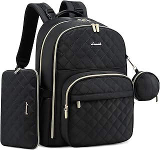 LOVEVOOK Baby Diaper Bag Backpack,Waterproof Travel Back Pack with Portable Diaper Pouch, Wipeable Changing Pad, Pacifier Case And Stroller Straps,Gifts for New Mom Dad
