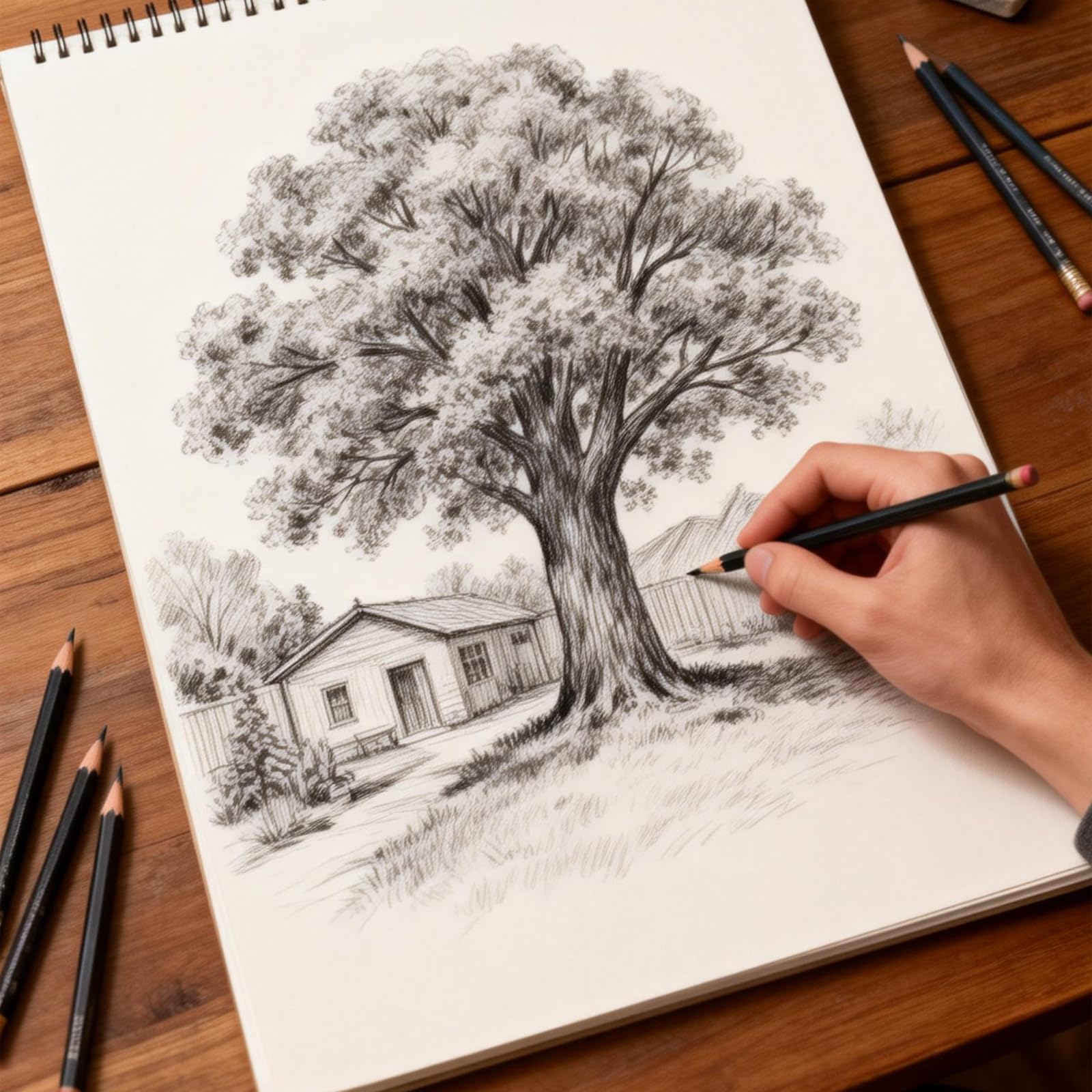 MUKLEI 8 quaderni da disegno formato A3, 30 fogli/60 pagine vuote, rilegatura a spirale, 160 g/m², carta bianca, per schizzi, disegni, acquerelli, scrittura