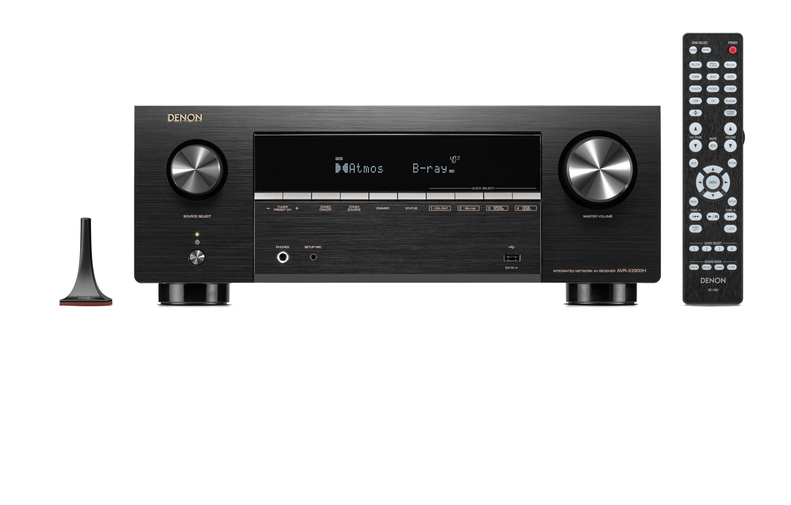 Denon AVR-X2900H 7.2 Channel AV Receiver, 95W x 7, Wi-Fi, Bluetooth | Dolby Atmos & DTS:X, 8K/60Hz & 4K/120Hz Video, HEOS Wireless Multiroom Streaming, Audyssey MultEQ XT-image-48
