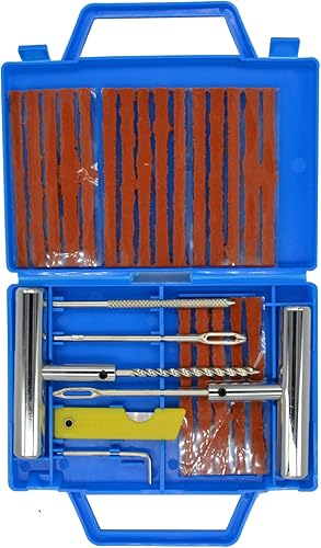 Kit de tapones para neumáticos de alta resistencia, 26 piezas, kit universal de reparación de neumáticos, herramientas profesionales para neumáticos