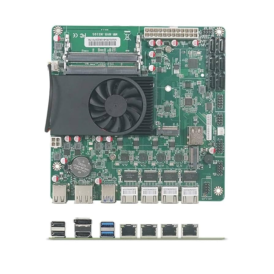 Amazon.com: HKUXZR NAS Motherboard N5105,4 Port i226-V 2.5