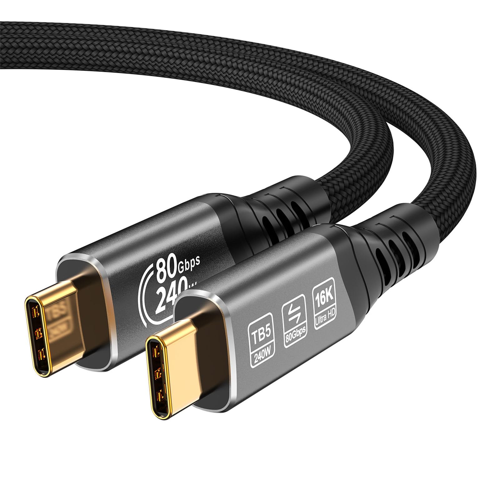 Cavo USB 4 Veloce 5 Che Offre trasferimento Dati a 80 Gbps e Ricarica a 240 WPD per Monitor USB C