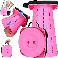 Vista 10 de Fishboy Taburete plegable mejorado, capacidad máxima de peso de 400 libras, ligero pero resistente, taburete plegable retráctil telescópico plegable