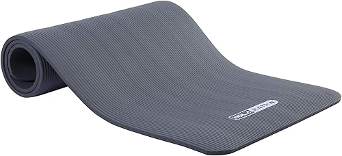 Miniatura 3 de HolaHatha Tapete de yoga de alta densidad de 72 pulgadas de alto x 24 pulgadas de ancho, 0.5 pulgadas de grosor, antideslizante, para gimnasio en