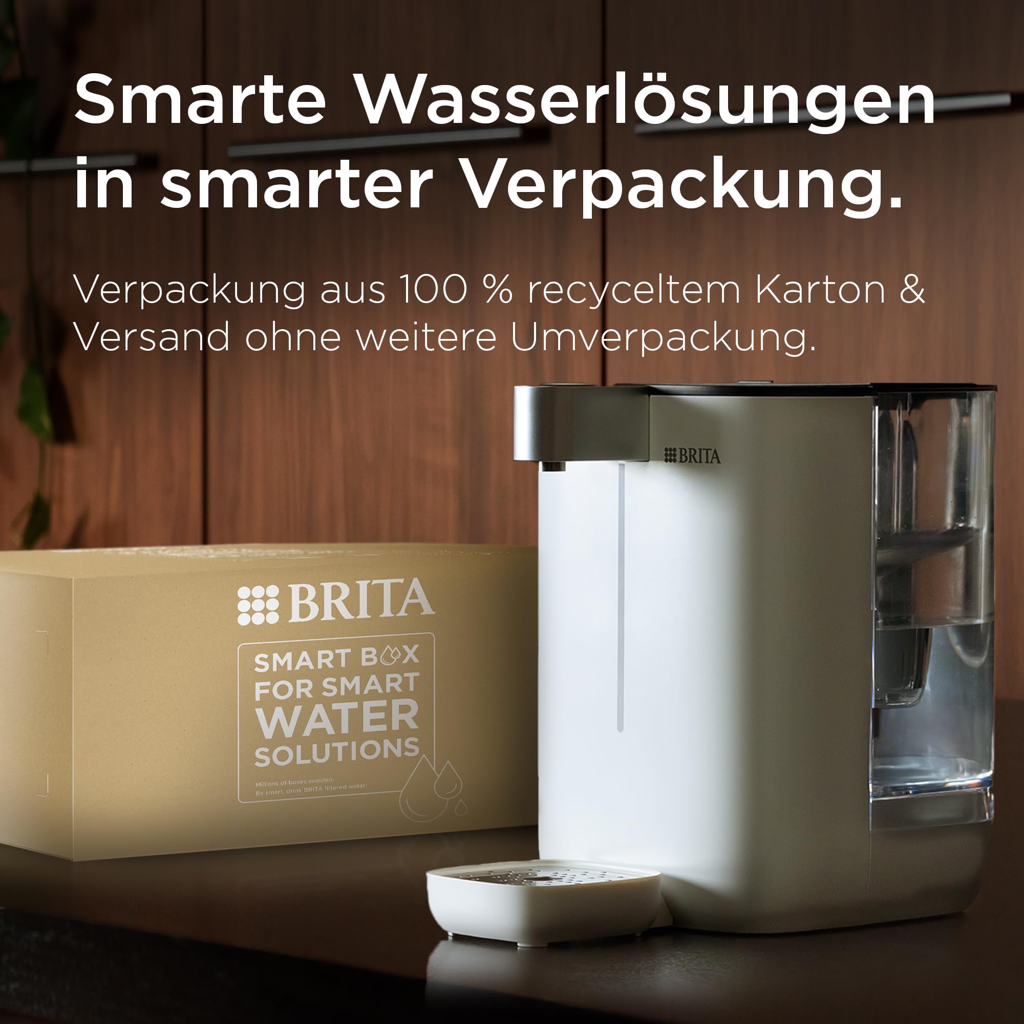 BRITA Cube Heißwasserspender mit Wasserfilter-System (4 Liter) weiß | Tassenvolumen-, Temperatureinstellung, bakterienfreies Wasser dank UV-C-Technologie, MAXTRA PRO Extra Kalkschutz Wasserfilter