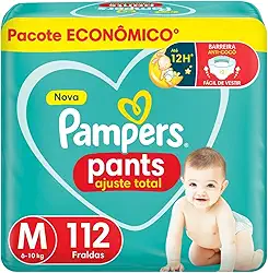 Fralda Pampers Pants Ajuste Total Tamanho M 112 Unidades