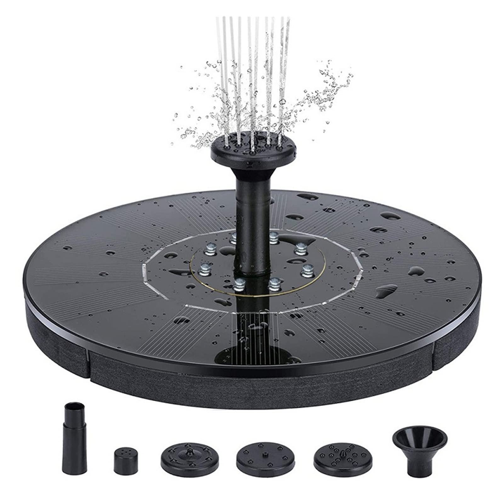 Garden Waterfall Fountain Solar Decoration Outdoor Gardening Swimming Pool Sport Home Camping Efficient Use Of Energy(16cm light)