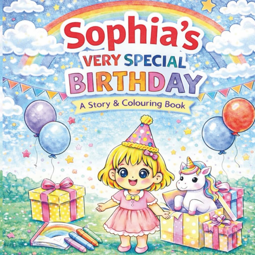 Sophia's Very Special Birthday: A Story & Colouring Book